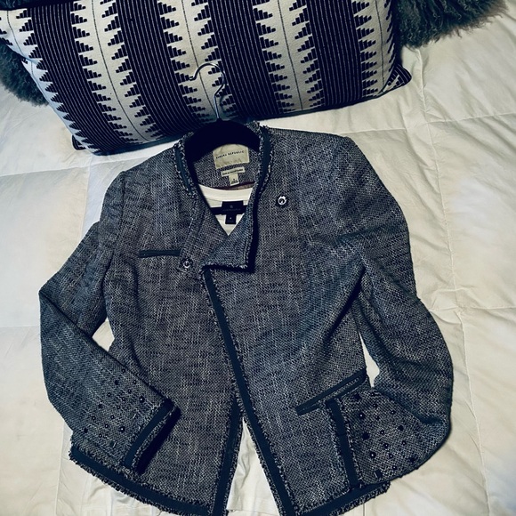 Banana Republic Women's Grey Tweed Jacket - Picture 1 of 4